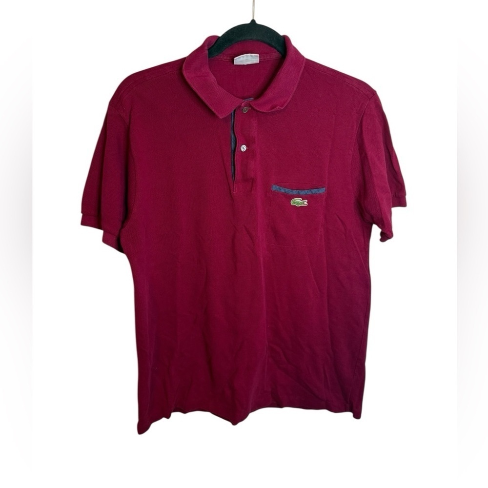Lacoste Cranberry Cotton Polo
